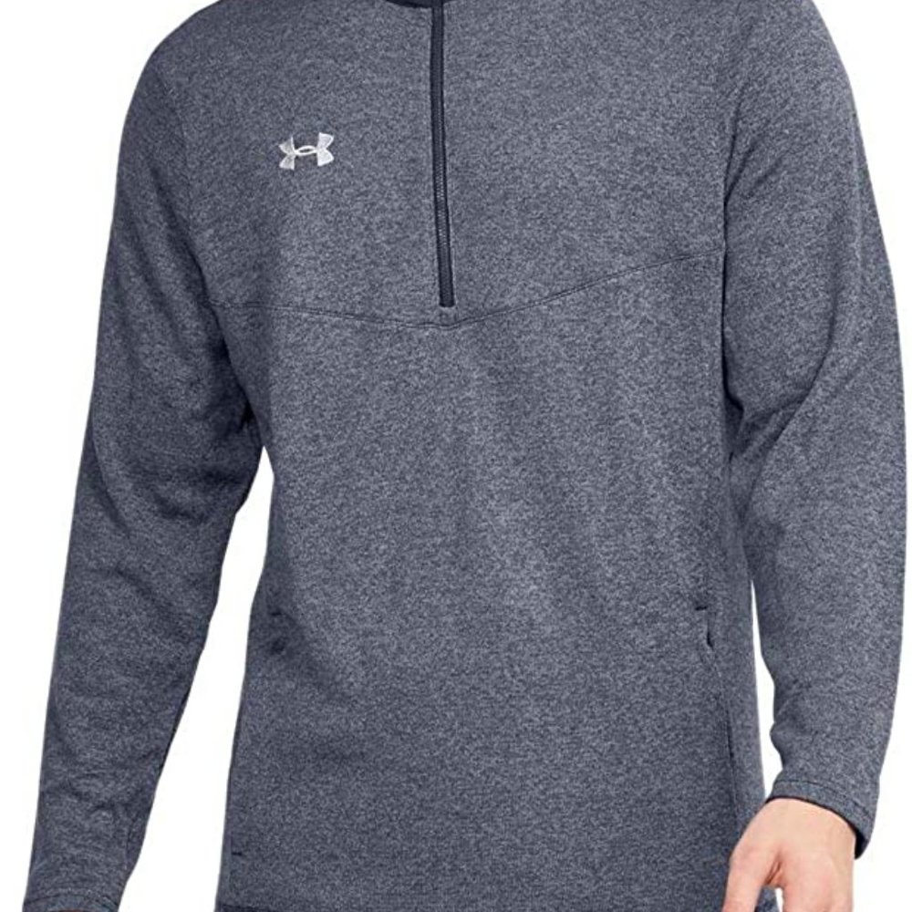 Under Armour Men's UA Peak Performance Fleece 1/4 Zip-Navy Heather-Small